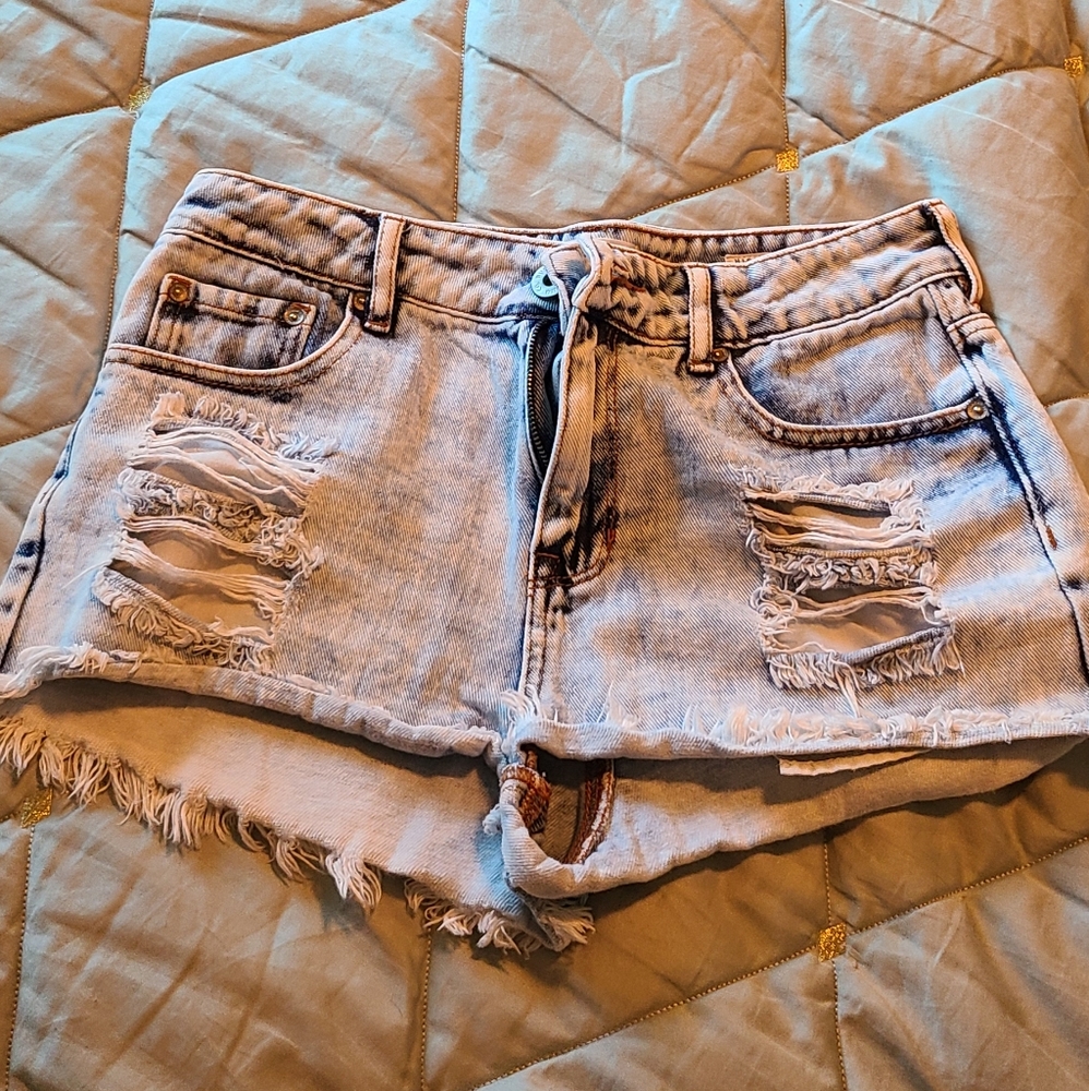 Pacsun Acid Wash High Rise Shorts